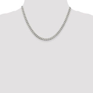 Sterling Silver Polished Curb Chain
