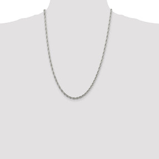 Sterling Silver Loose Rope Chain (Style QFC208-24)
