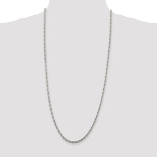 Sterling Silver Loose Rope Chain (Style QFC208-30)