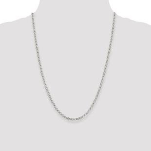 Sterling Silver Square Spiga Chain (Style QFC32-24)