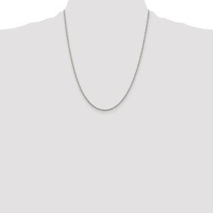 Sterling Silver Loose Rope Chain (Style QFC46-22)