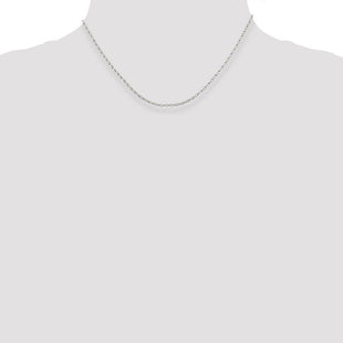 Sterling Silver Oval Fancy Rolo Chain (Style QFC47-16)