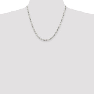 Sterling Silver Diamond-cut Rolo Chain (Style QFC50-20)