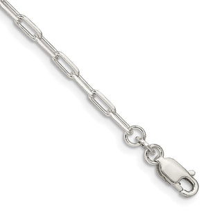 Sterling Silver Elongated Open Link Chain (Style QFC52-8)