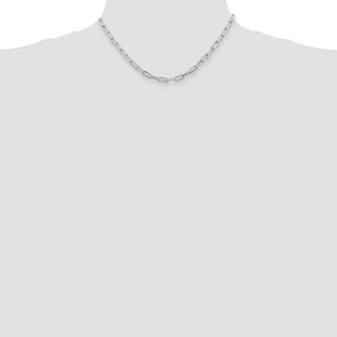 Sterling Silver Elongated Open Link Chain (Style QFC54-16)