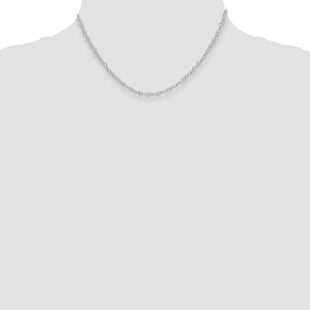 Sterling Silver Fancy Heart Link Chain (Style QFC81-16)