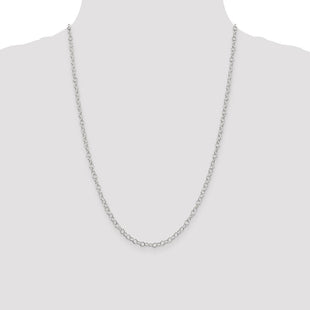Sterling Silver Fancy Cable Chain (Style QFC82-24)