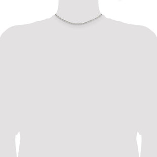 Sterling Silver Oval Fancy Rolo Chain (Style QFC85-14)