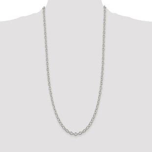 Sterling Silver Oval Cable Chain (Style QFC95-30)