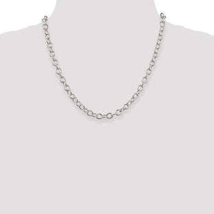 Sterling Silver Oval Cable Chain (Style QFC97-20)