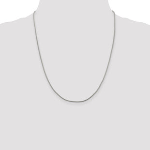 Sterling Silver Diamond-cut Round Franco Chain (Style QFR125-20)