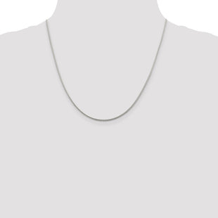 Sterling Silver Diamond-cut Round Franco Chain (Style QFR150-20)