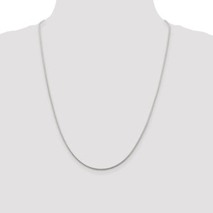 Sterling Silver Diamond-cut Round Franco Chain (Style QFR150-24)