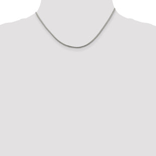 Sterling Silver Diamond-cut Round Franco Chain (Style QFR200-16)