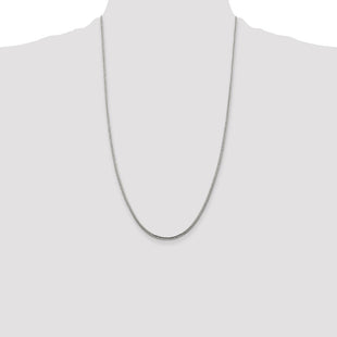 Sterling Silver Diamond-cut Round Franco Chain (Style QFR200-26)