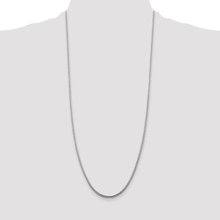 Sterling Silver Diamond-cut Round Franco Chain (Style QFR200-30)