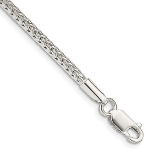 Sterling Silver Diamond-cut Round Franco Chain (Style QFR250-8)