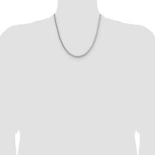 Sterling Silver Diamond-cut Round Franco Chain (Style QFR320-20)