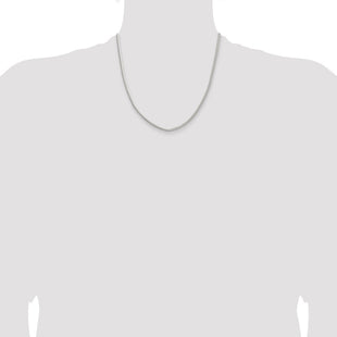 Sterling Silver Flat Oval Snake Chain (Style QFS22-20)