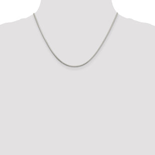 Sterling Silver Diamond-cut Snake Chain (Style QFS3-18)