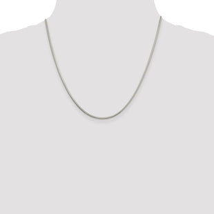 Sterling Silver Diamond-cut Snake Chain (Style QFS3-20)