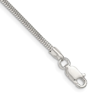 Sterling Silver Diamond-cut Snake Chain (Style QFS3-8)