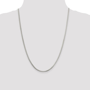 Sterling Silver Diamond-cut Snake Chain (Style QFS4-24)