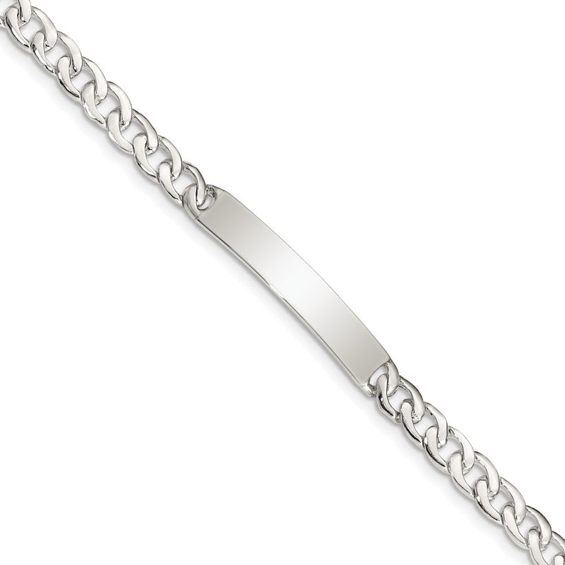 Sterling silver curb link bracelet
