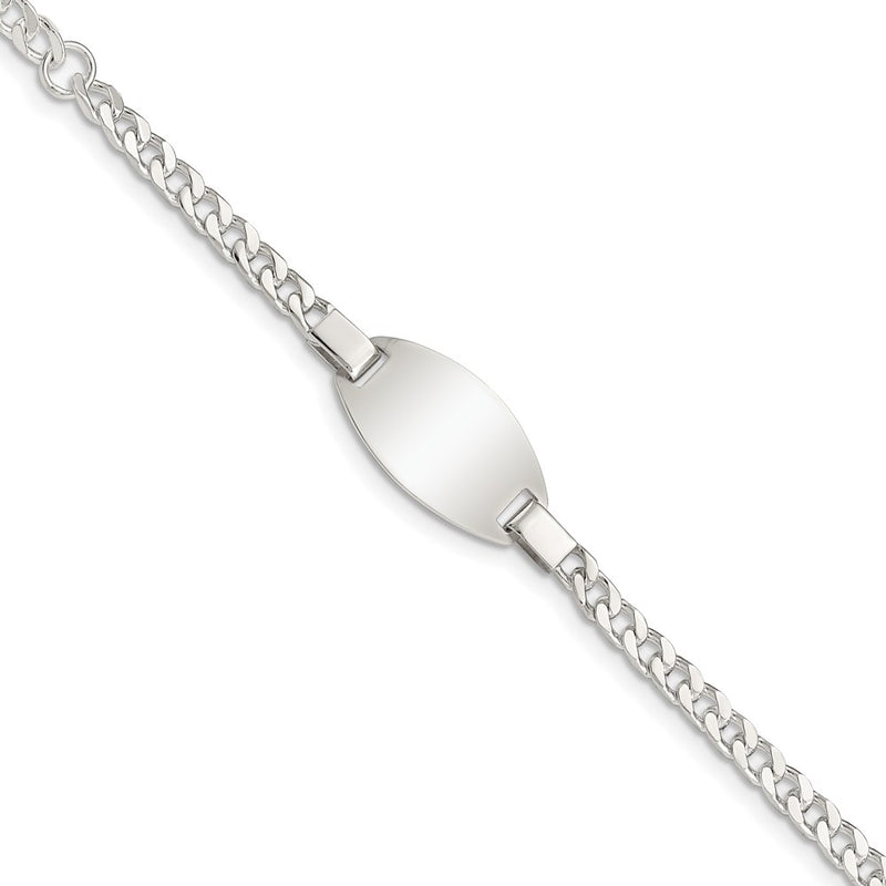 Sterling silver ID bracelet
