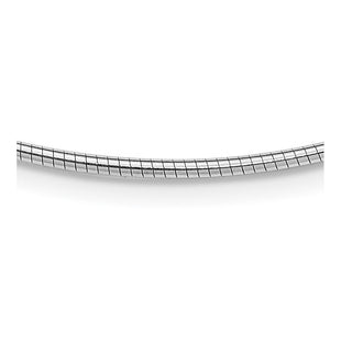 Sterling Silver Rhodium-plated Round w/2in ext Cubetto Necklace (Style QG2664-16)