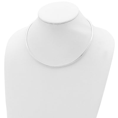 Sterling Silver Round Neckwire Necklace