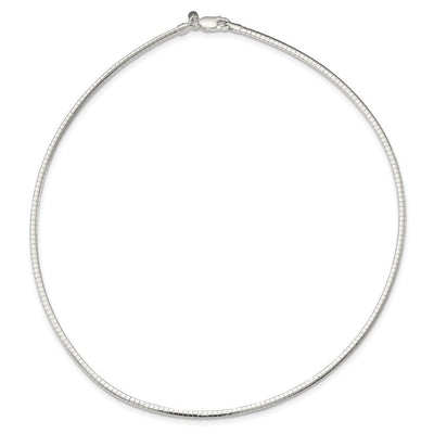 Sterling Silver Cubetto Necklace, 16 x 3mm
