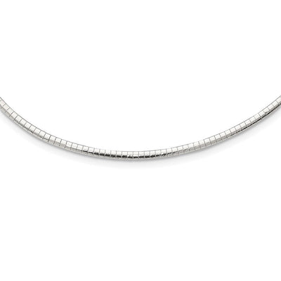 Sterling Silver Cubetto Necklace, 16 x 3mm