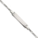 Sterling Silver Polished Figaro Link Childrens 5. with Extension ID Bracelet