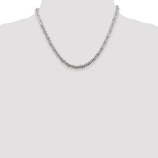 Sterling Silver Fancy Byzantine Chain (Style QH1076-18)