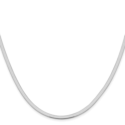 Sterling Silver Rhodium-plated Magic Herringbone Chain, 16 x 3mm