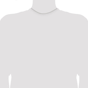 Sterling Silver Rhodium-plated Diamond-cut Cable Chain (Style QHC022R-14)