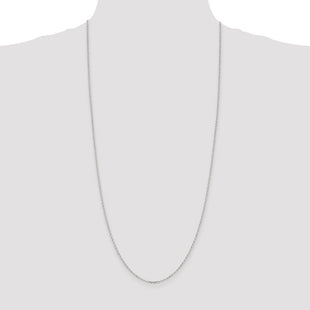Sterling Silver Diamond-cut Cable Chain (Style QHC027-30)