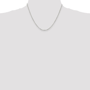 Sterling Silver Diamond-cut Cable Chain (Style QHC035-18)
