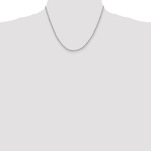 Sterling Silver Diamond-cut Cable Chain (Style QHC045-18)