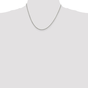 Sterling Silver Round Box Chain (Style QHX035-18)