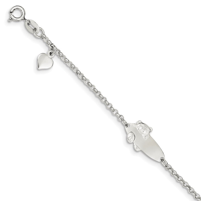 Sterling silver ID bracelet