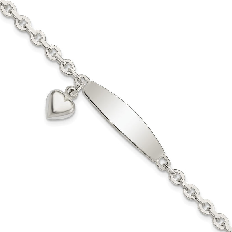 Sterling silver heart bracelet