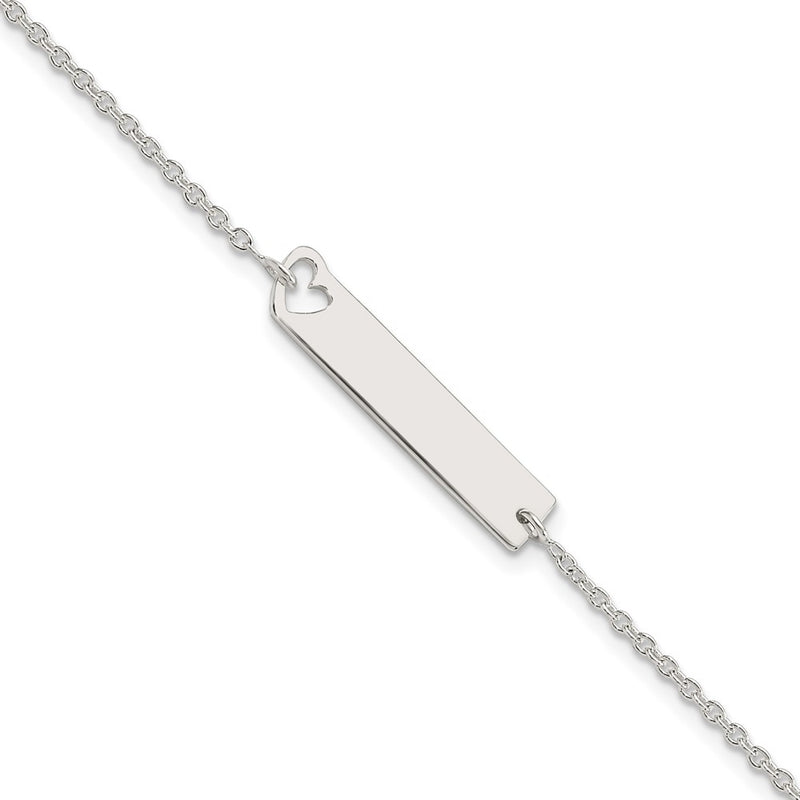 Sterling silver heart bracelet