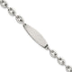 Sterling Silver Polished Mariner/Anchor Link ID Bracelet, 7.5 x 5mm