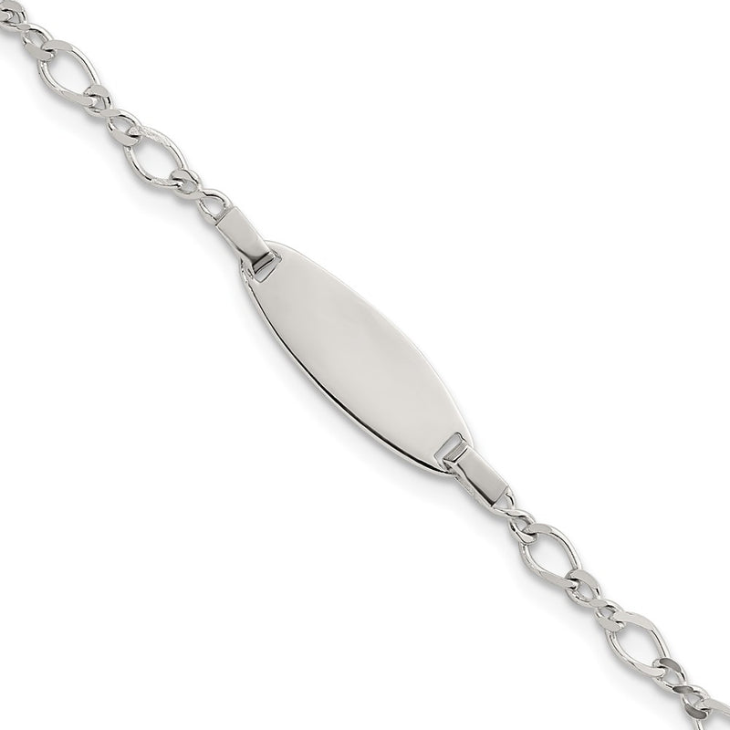 Sterling silver ID bracelet