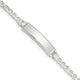 Sterling Silver Children's ID Bracelet, 5.5 x 6mm (-5.5)