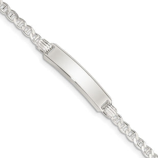 Sterling Silver Children's ID Bracelet (Style QID33-6)