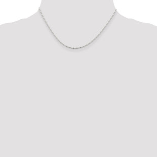 Sterling Silver Fancy Beaded Chain (Style QK30-16)