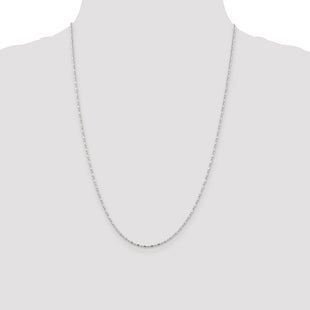 Sterling Silver Fancy Beaded Chain (Style QK30-24)